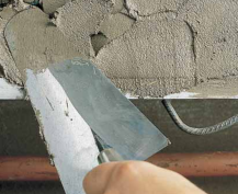 Ремонт бетона и выравнивание основания материалами тиксотропного типа